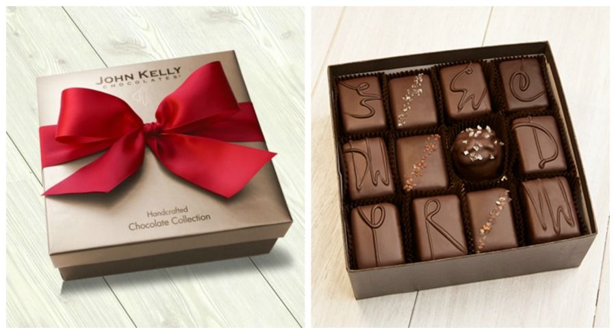 Fancy chocolates boxes for Valentine's Day: John Kelly Signature Chocolate Collection.