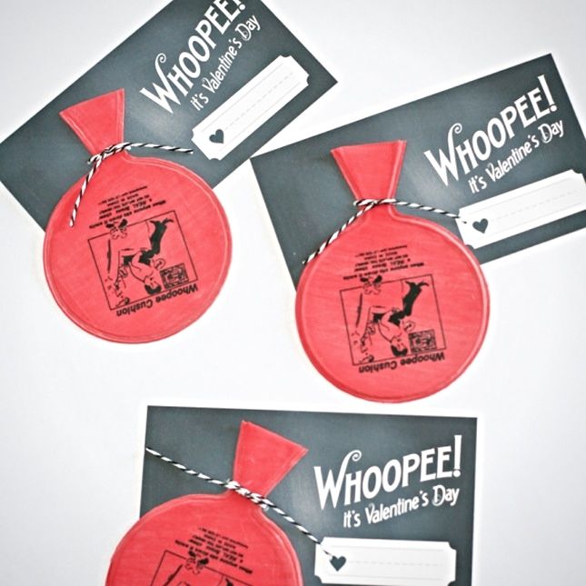 Valentine's Day cards for boys: Whoopee Cushion Valentines by Paging Supermom