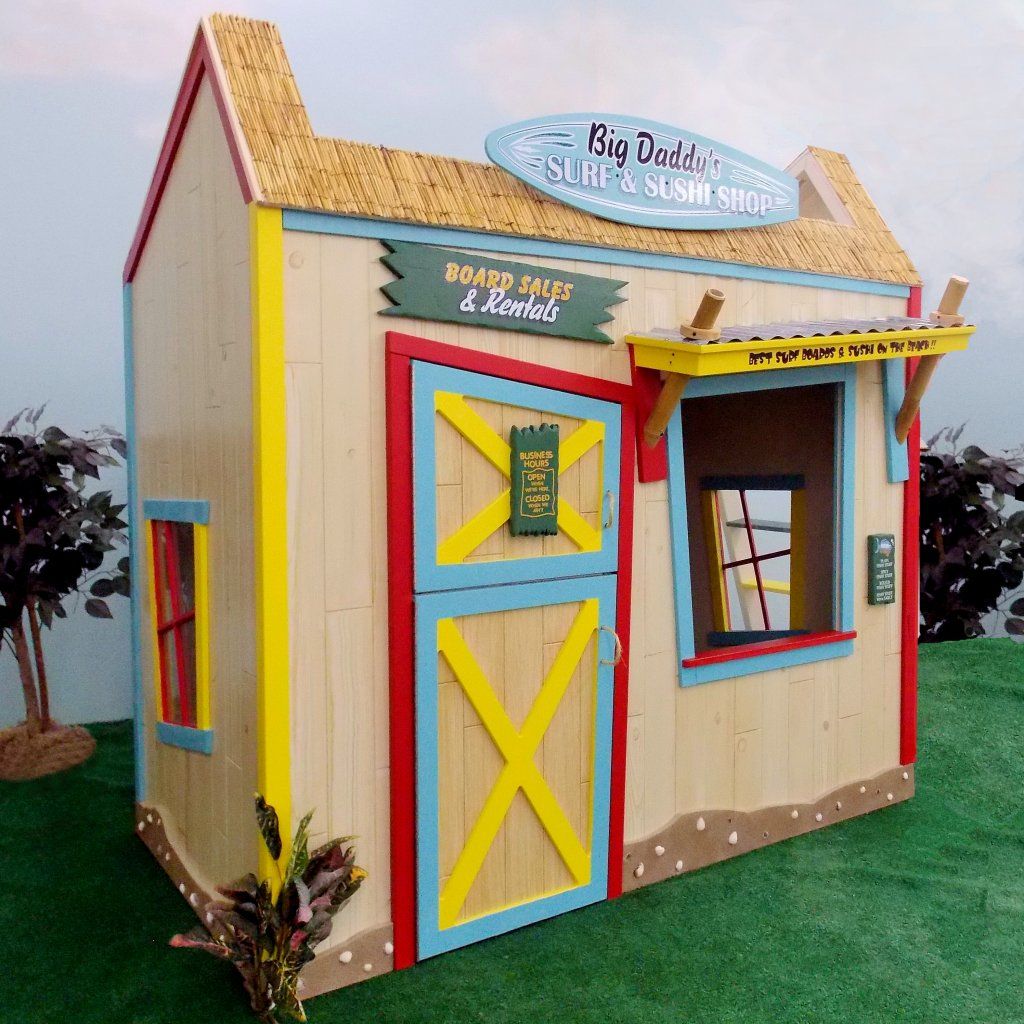 The coolest indoor playhouses for kids get the surf shack treatment from Lilliput Play Homes.