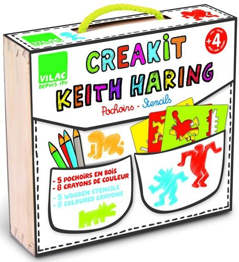 The artfully made Keith Haring wooden stencil kit. For artfully made kids.