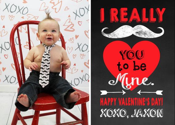 A punny Valentine's Day photo card by C Lacey Design