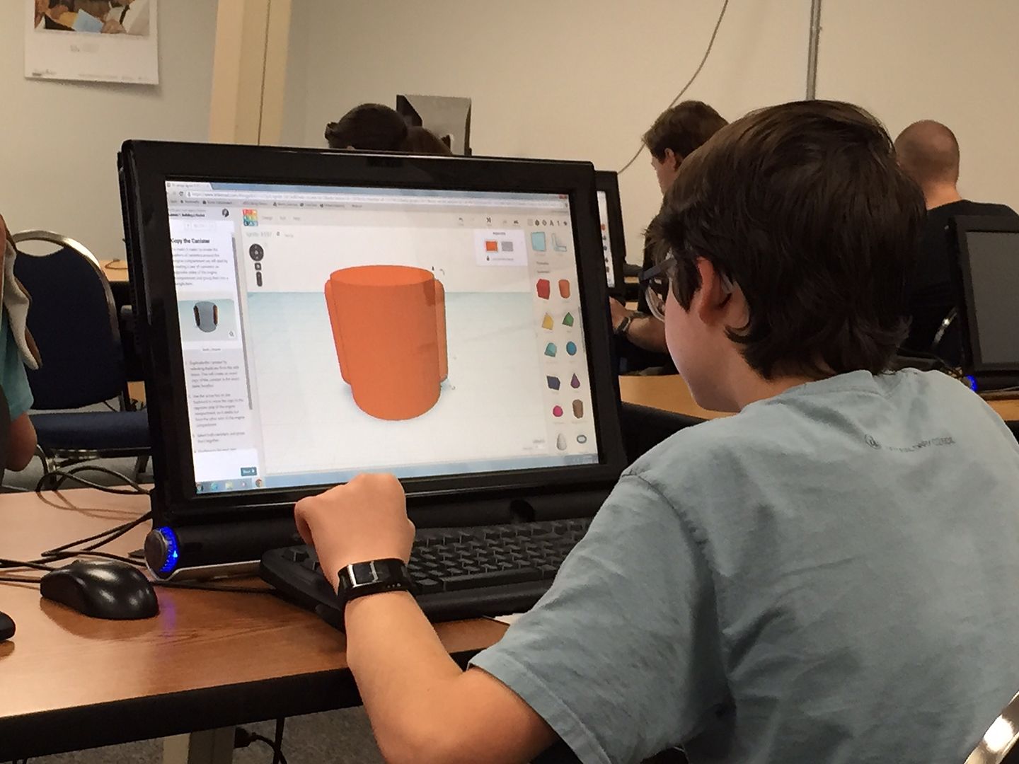 Tinkercad is a free web-based tool that lets kids bring their own inventions to life