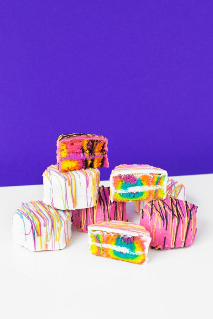Copycat snack cake recipes: Zebra Cakes, Lisa Frank style at Studio DIY