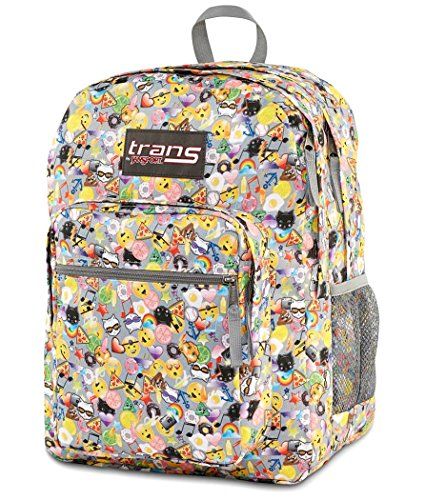 Coolest emoji accessories for back to school | Trans by JanSport backpack