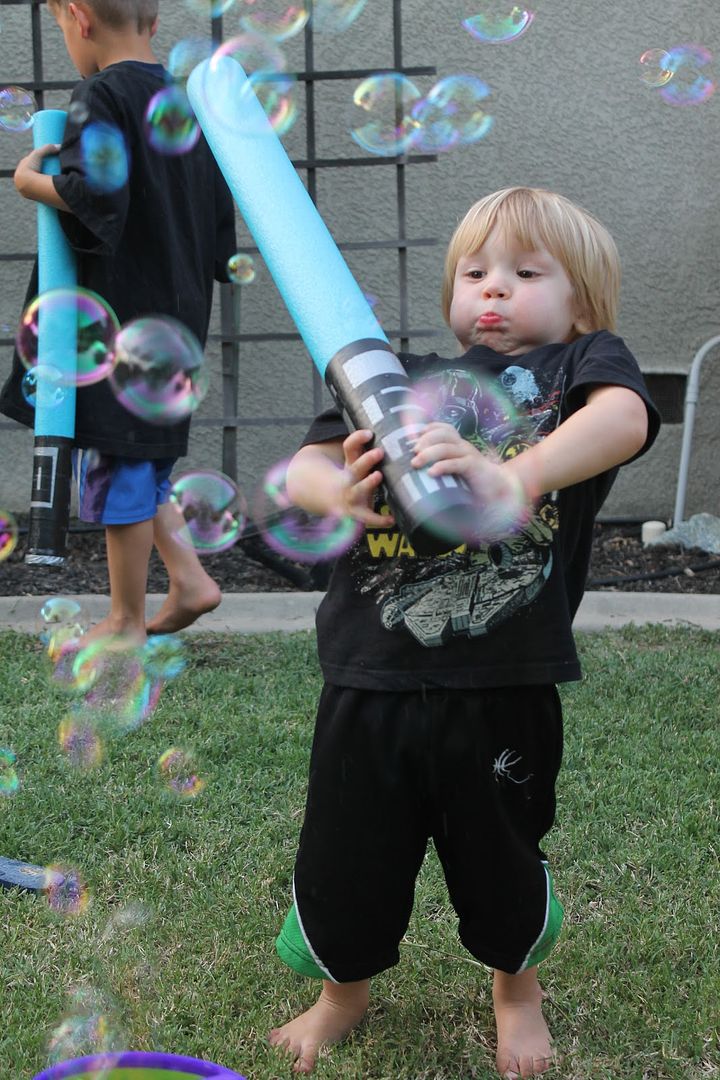 Cool pool noodle crafts: Pool Noodle Light Saber by Full Circle Living