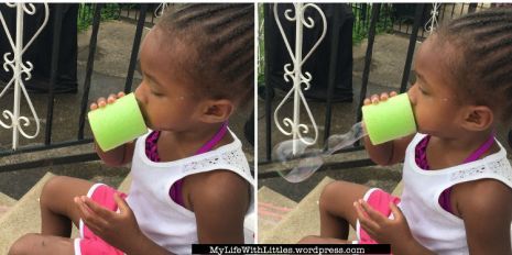 Cool pool noodle crafts: Bubble Blowers by My Life with Littles