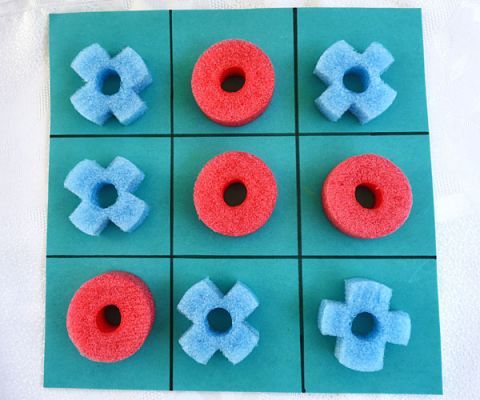 Cool pool noodle crafts: Tic Tac Toe by Ziggity Zoom