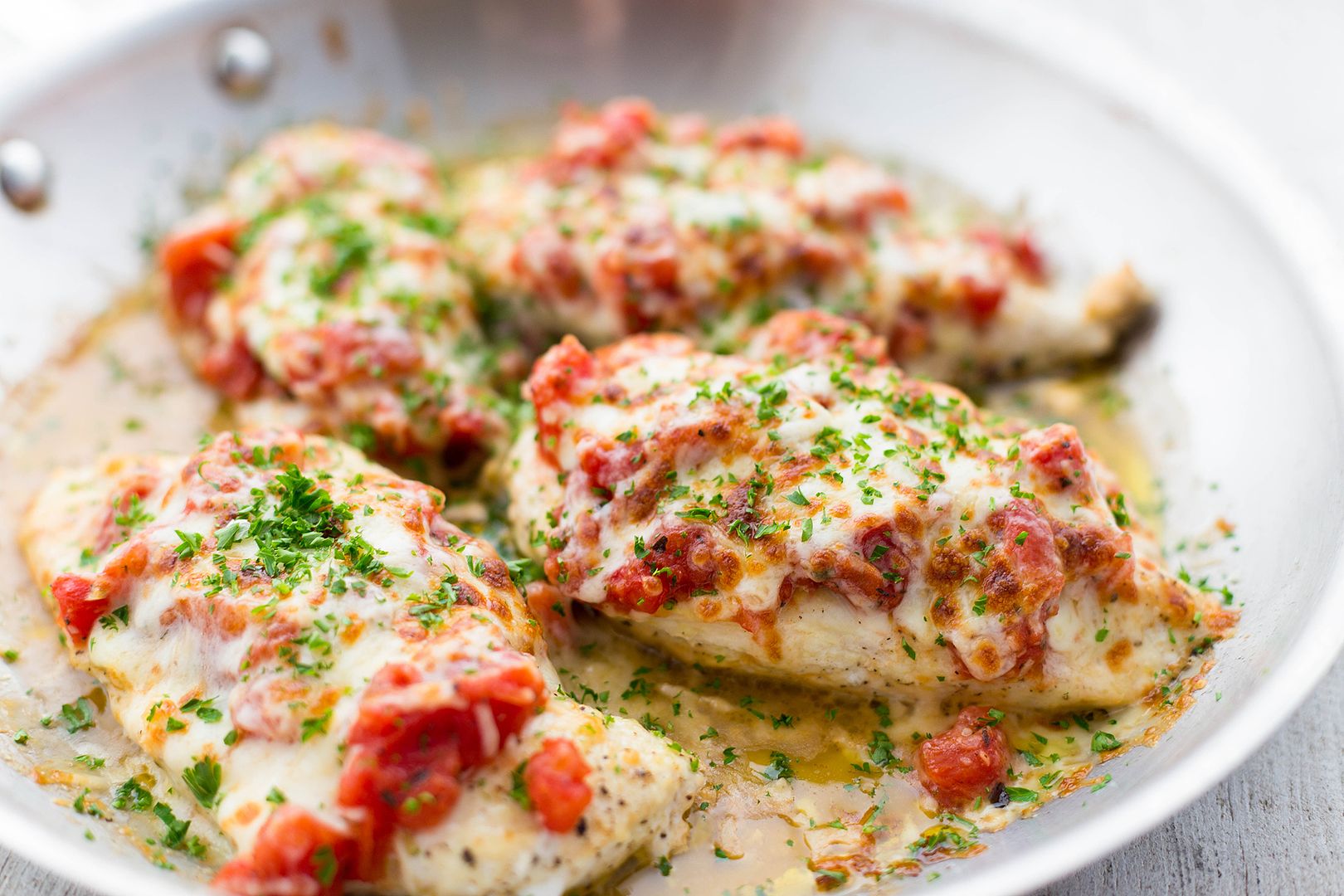 Cool Mom Eats weekly meal plan: Cheesy Bruschetta Chicken at Simply Recipes
