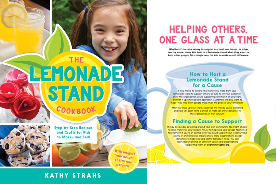 Lemonade stand recipes, treats, and crafts to start the best lemonade stand on the block: The Lemonade Stand Cookbook at Kathy Strahs review on Cool Mom Eats 