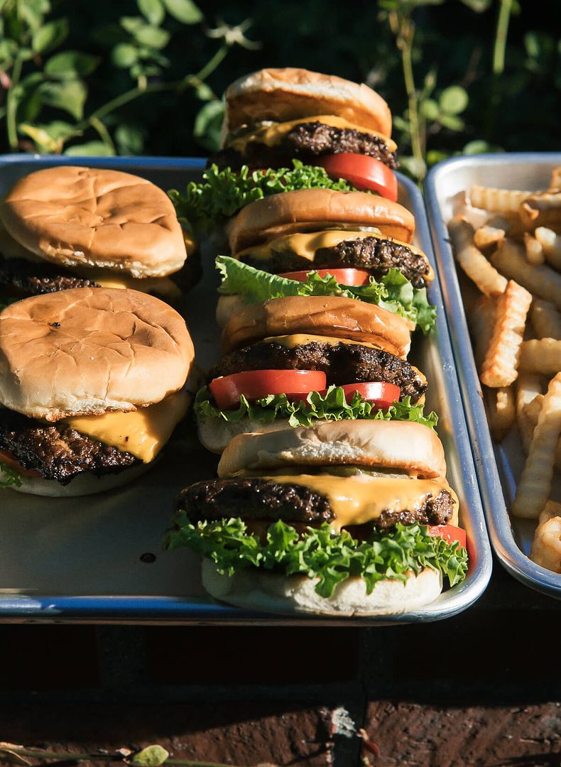 Cool Mom Eats weekly meal plan: Copycat Shake Shack Burger recipe at A Cozy Kitchen