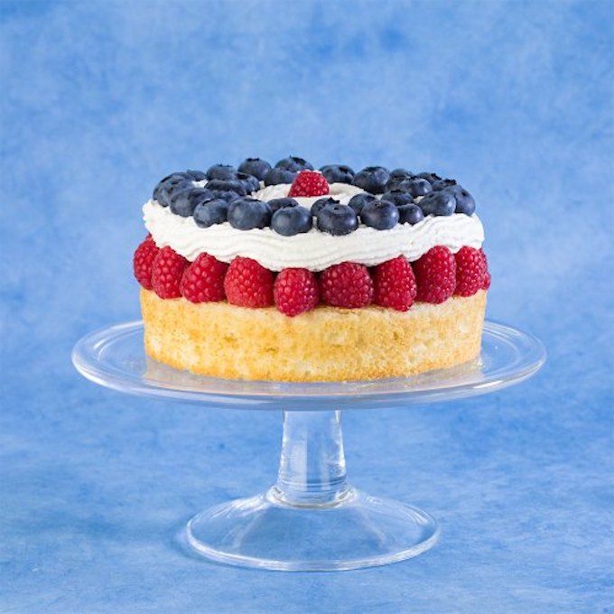 Last minute Fourth of July treats: Red, White, and Blue Berry Good Cake at Gluten Free Canteen
