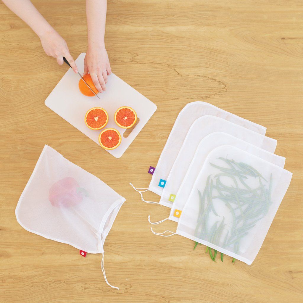 Our favorite reusable products for the kitchen at Cool Mom Eats: Flip and Tumble produce bags