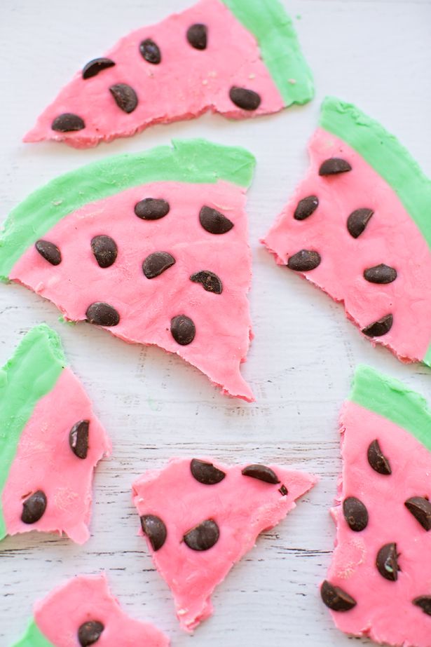 The easy Watermelon Yogurt Bark at Hello, Wonderful is a fun healthy treat (especially with our tips) and a great kitchen project to take on with little ones when it's too hot to play outside. 