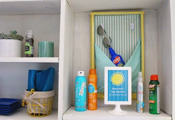 Backyard party ideas: Sunscreen Station by Today's Creative Life