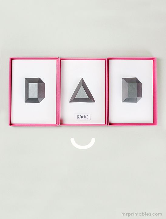 Free Father's Day printables: Dad Rocks by Mr. Printables