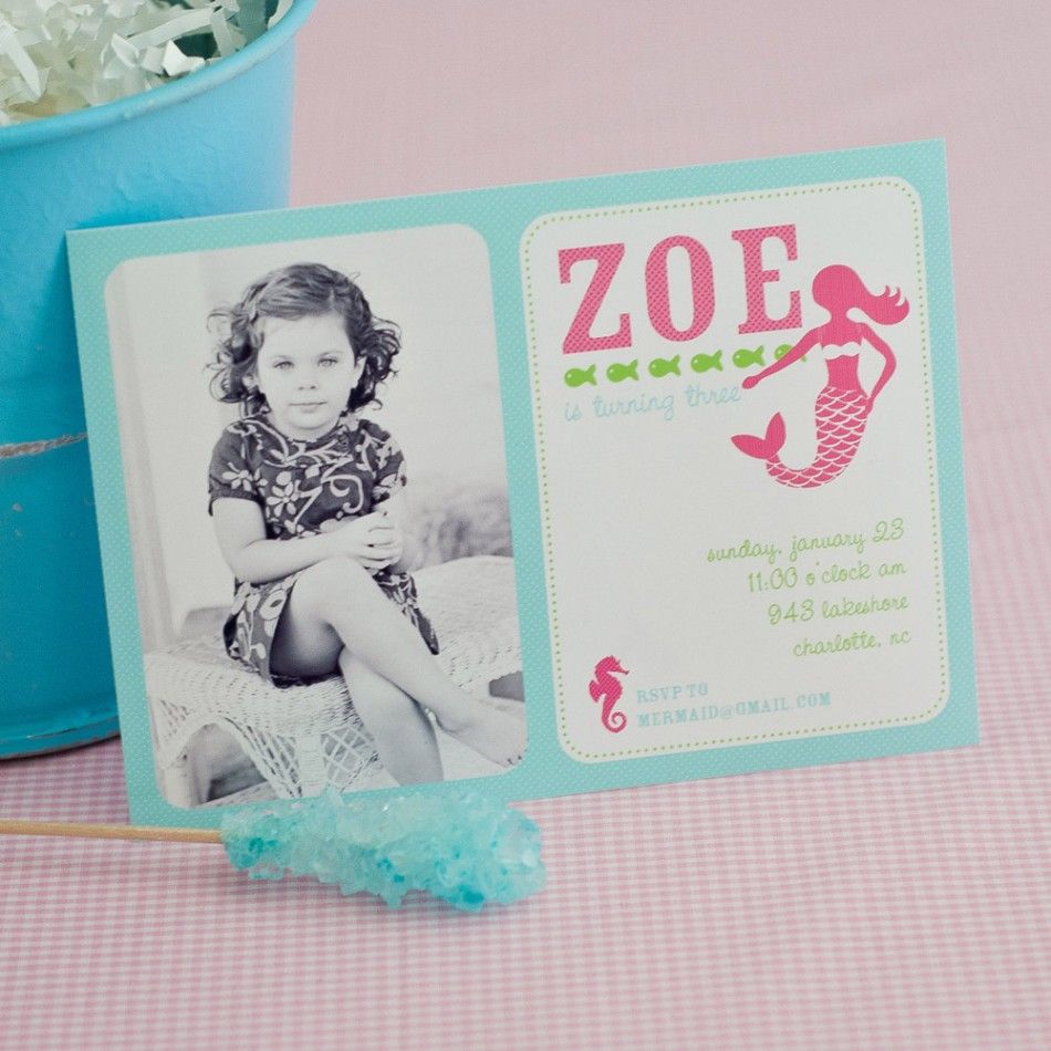 Mermaid party ideas: Invitations by Anders Ruff