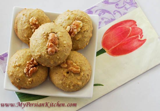 Persian New Year recipes: Noon Gerdooee, Persian Walnut Cookies recipe at My Persian Kitchen