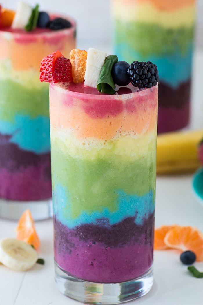 Rainbow recipes for St. Patrick's Day: Rainbow Smoothies at The First Year