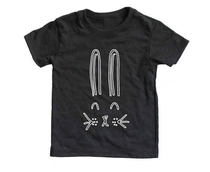 Cool bunny gifts for Easter: Bunny t-shirt at Mochi Kids