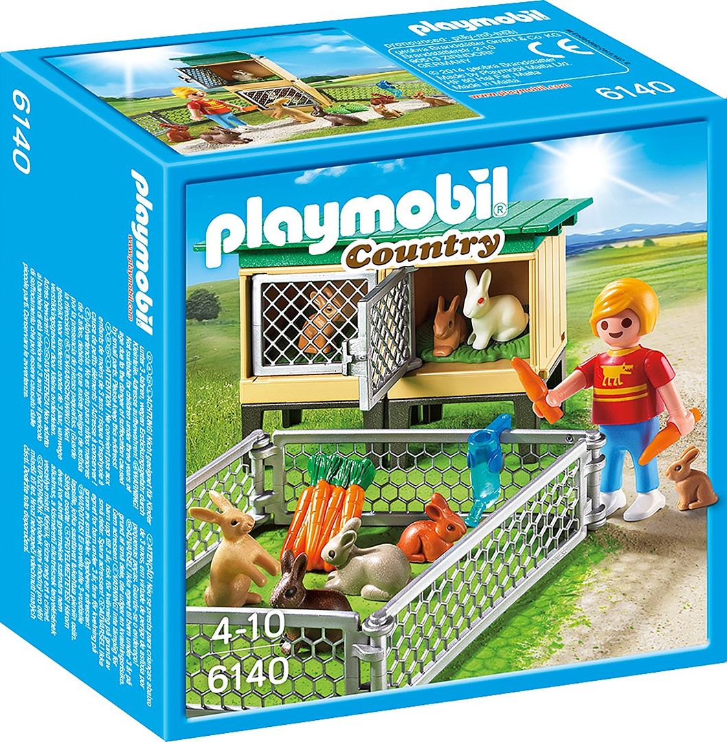 Non-candy Easter basket gifts: Playmobil Rabbit Pen with Hutch via Amazon