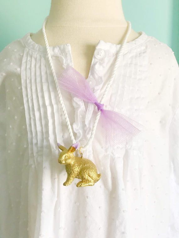 Non-candy Easter basket gifts: Easter Necklace by The Trendy Tot
