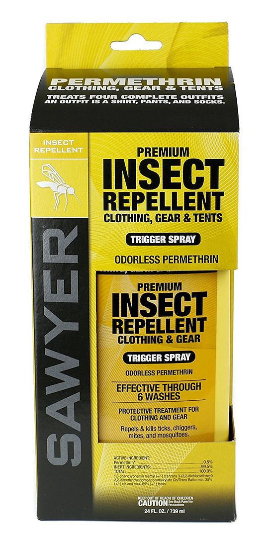Best safe tick repellents for kids: Sawyer's Permethrin Insect Repellent for clothing 