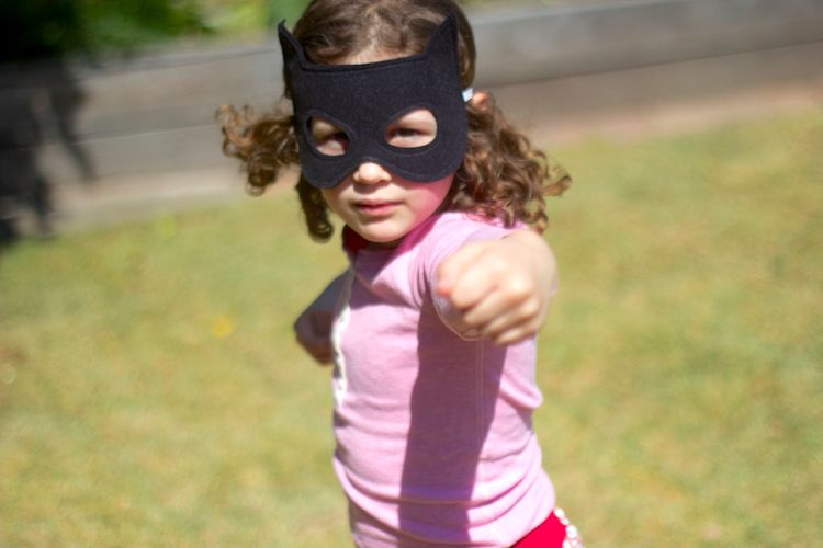 Superhero party themes for girls: Batman Masks by Willow and Stitch
