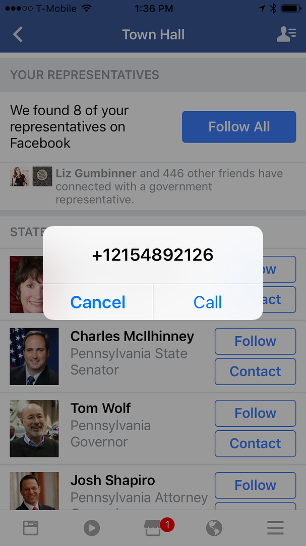 Facebook Townhall Feature lets you contact your congresspeople | Cool Mom Tech