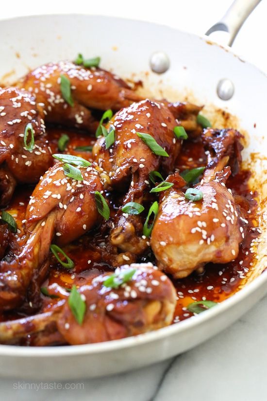 Honey Teriyaki Drumsticks at SkinnyTaste