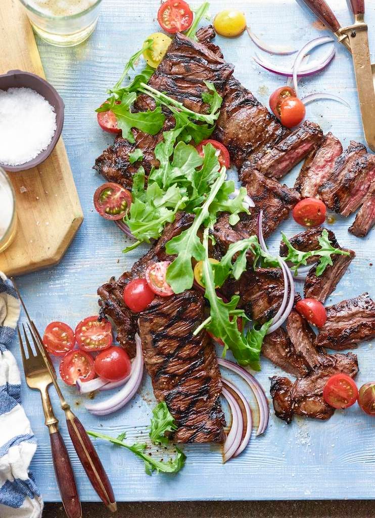 Best recipes for summer grilling: Grilled Skirt Steak with Tomato Salad | What’s Gaby Cooking