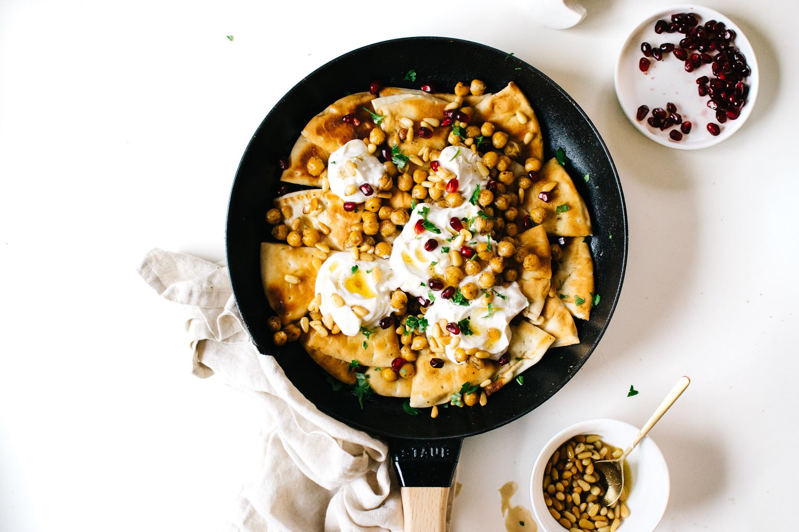 Cool Mom Eats weekly meal plan: Fatteh with Cumin Chickpeas and Tahini Yogurt at Kale and Caramel