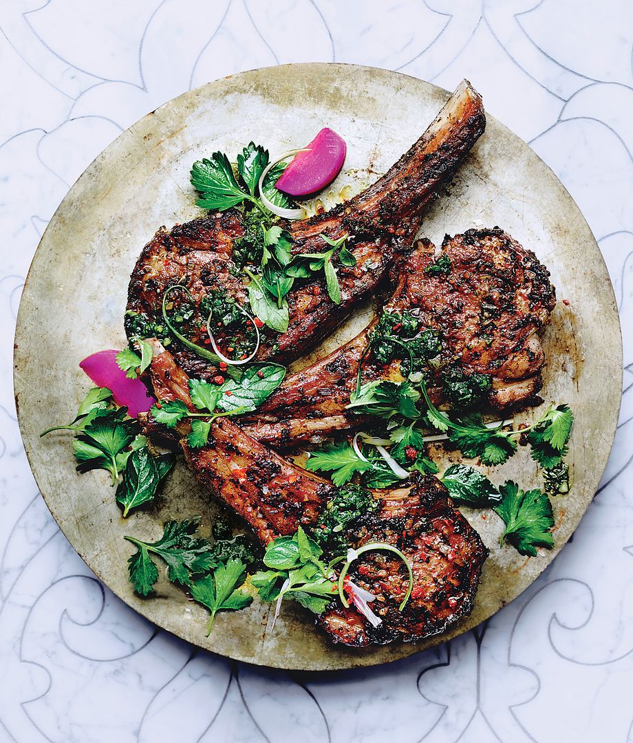 Cool Mom Eats weekly meal plan: Mint and Cumin Spiced Lamb Chops at Bon Appetit