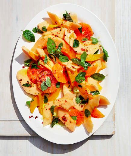 Father's Day meal plan: Melon with Citrus, Mint and Pink Peppercorns Salad | Real Simple