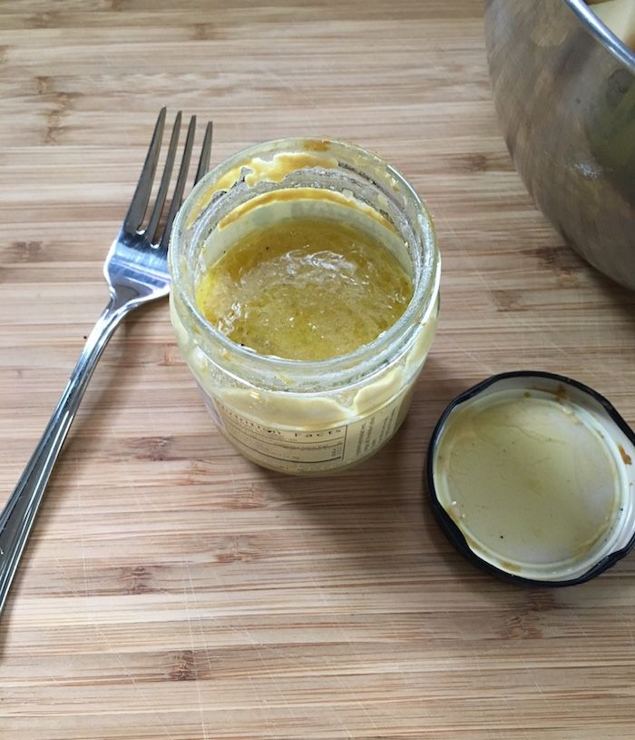 What this food writer cooked for my family for a week: a simple vinaigrette made in a dijon mustard jar. | Cool Mom Eats