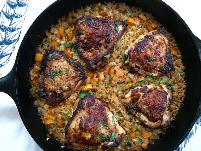 What this food writer cooks for her family: I love the One Pot Greek Chicken and Lemon Rice at RecipeTin Eats. | Cool Mom Eats 