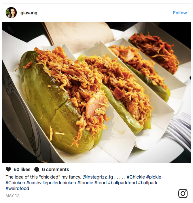 Whoa, would you try these Pickle sandwiches | via @giawang on Instagram