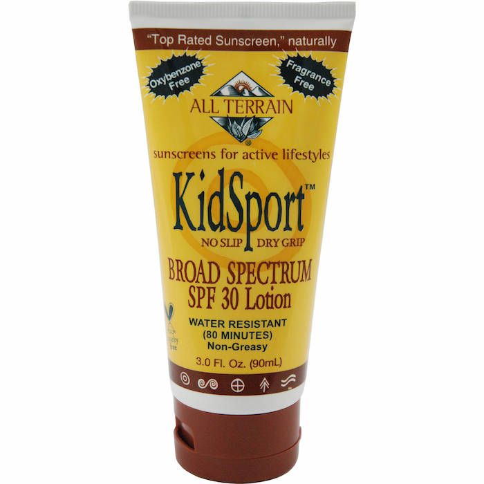 2017 EWG best safe sunscreens for kids and babies: All Terrain KidSport Sunscreen Lotion, SPF 30
