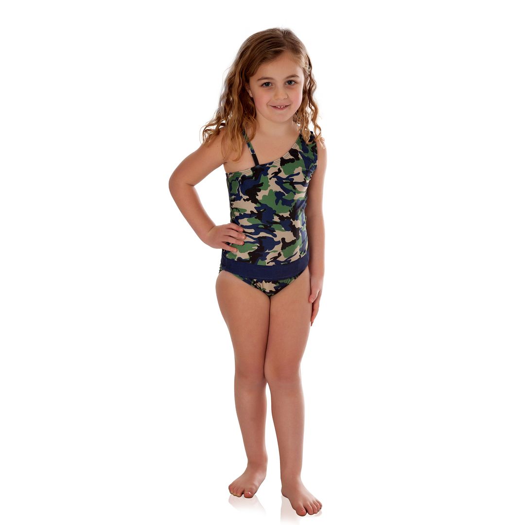 Cool one-piece bathing suits for girls: Camo Swimsuit BY FASTEN Swimwear