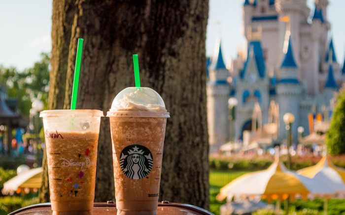 Best Disney snack credit items: Starbucks! | Photo via Reed Family Magical Vacation
