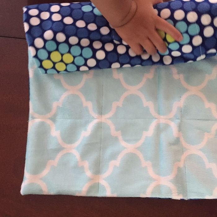 DIY weighted blanket tutorial: Finished squares full of weighted beads. Yay! | Photo © Kate Etue
