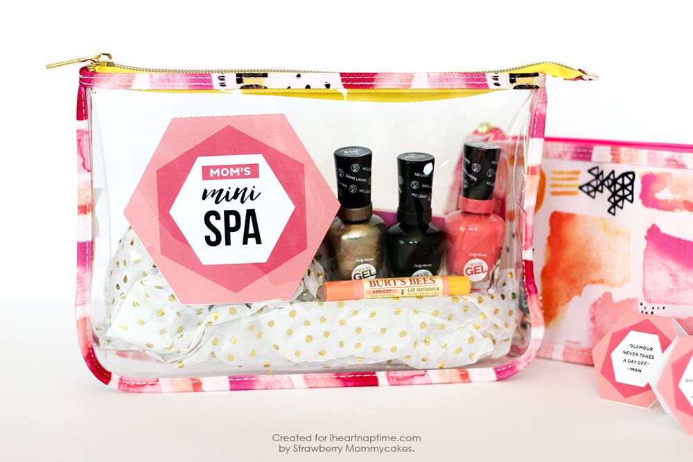 Last-minute Mother's Day gift ideas: Mini Spa Tag Printables by I Heart Naptime
