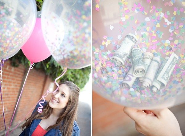 Cash gifts for grads: Money Balloons by Sugar and Charm