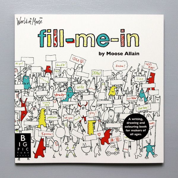 Summer activity books for kids: Fill-Me-In by Moose Allain