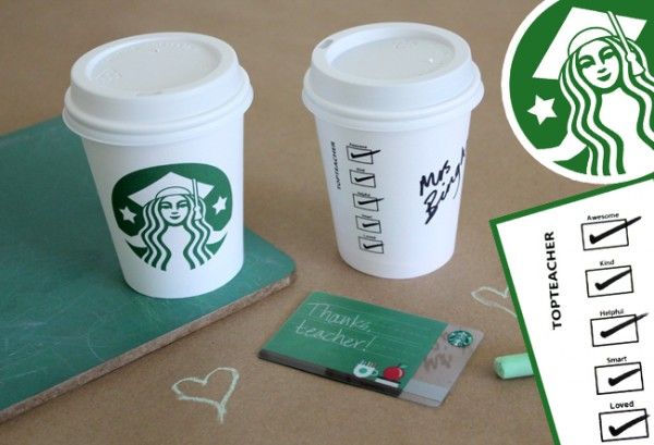 Teacher appreciation gifts: Free Starbucks Printable by Alpha Mom
