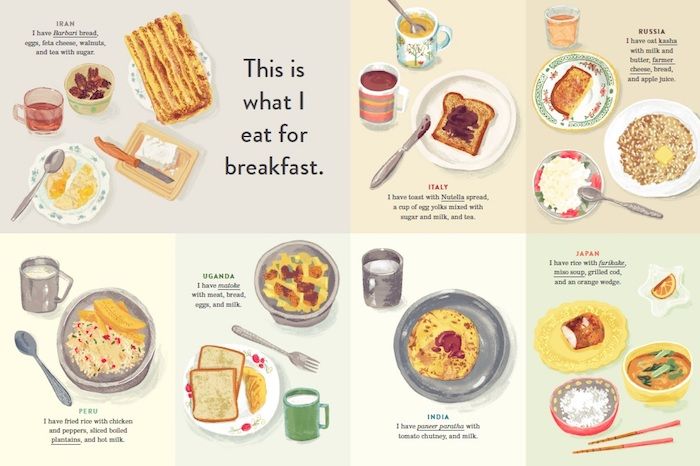 Learn about breakfast around the world in This Is How We Do It by Matt Lamothe