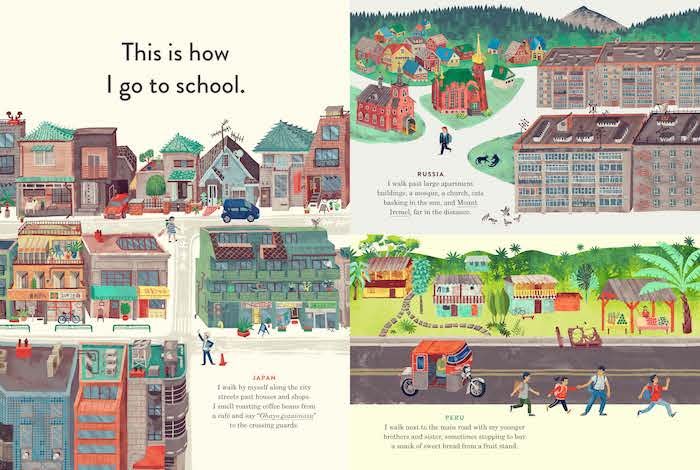 See how kids around the world go to school in This Is How We Do It by Matt Lamothe