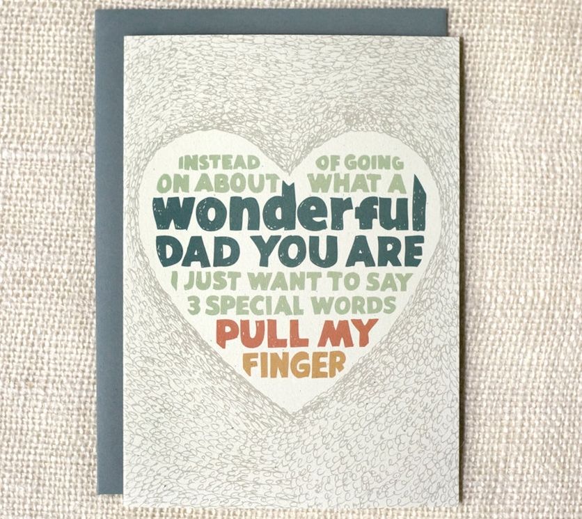 Funniest Father's Day cards: Pull My Finger Father's Day Card | Wit and Whistle