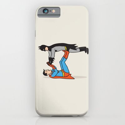 Cool iPhone 6 cases on CoolMomTech.com: Society6's Superman/Batman iPhone 6 case