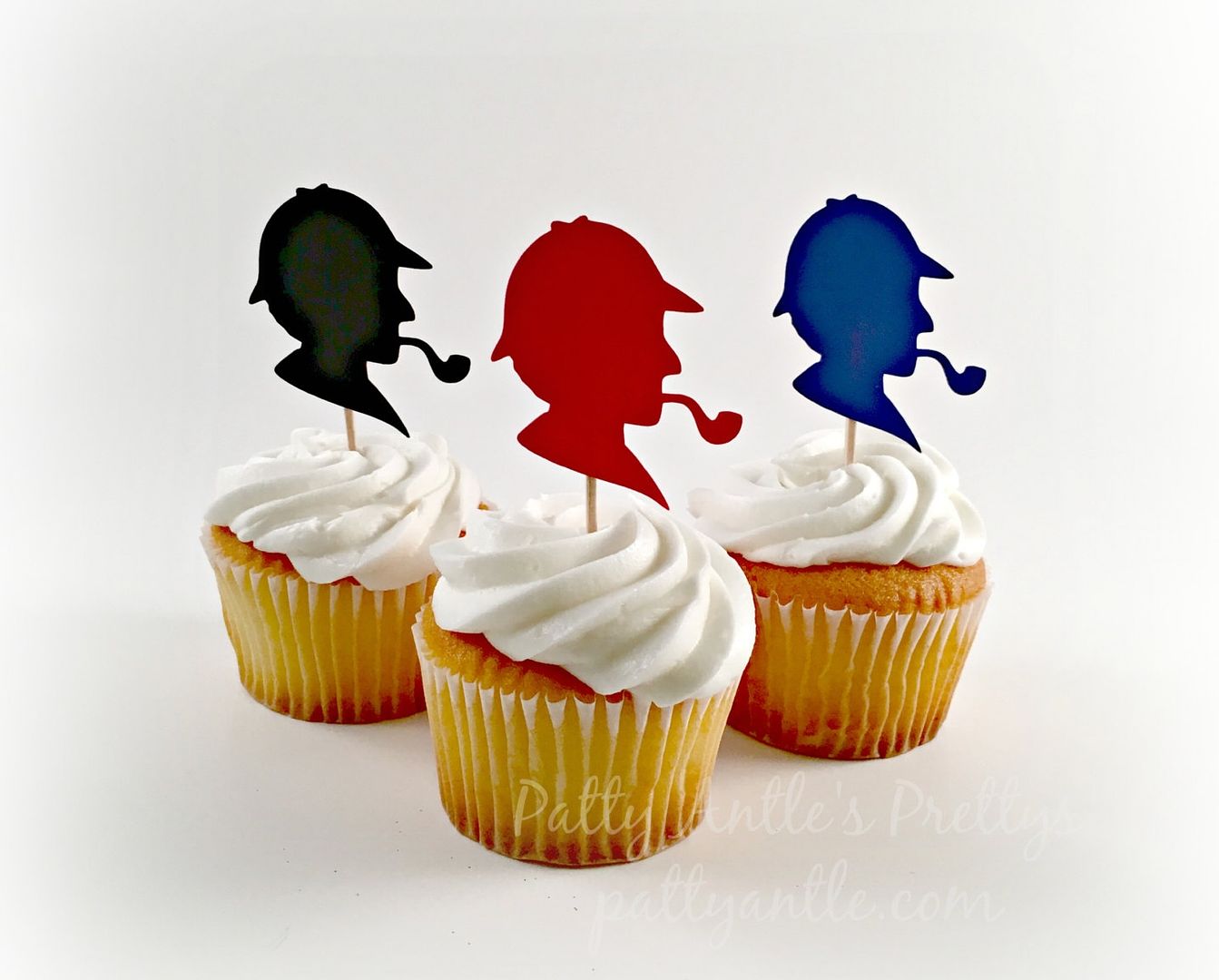 Escape Room Party: Detective Cupcake toppers from Patty Antle's Prettys