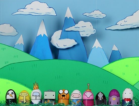 Adventure Time free printable costumes for Easter Eggs 